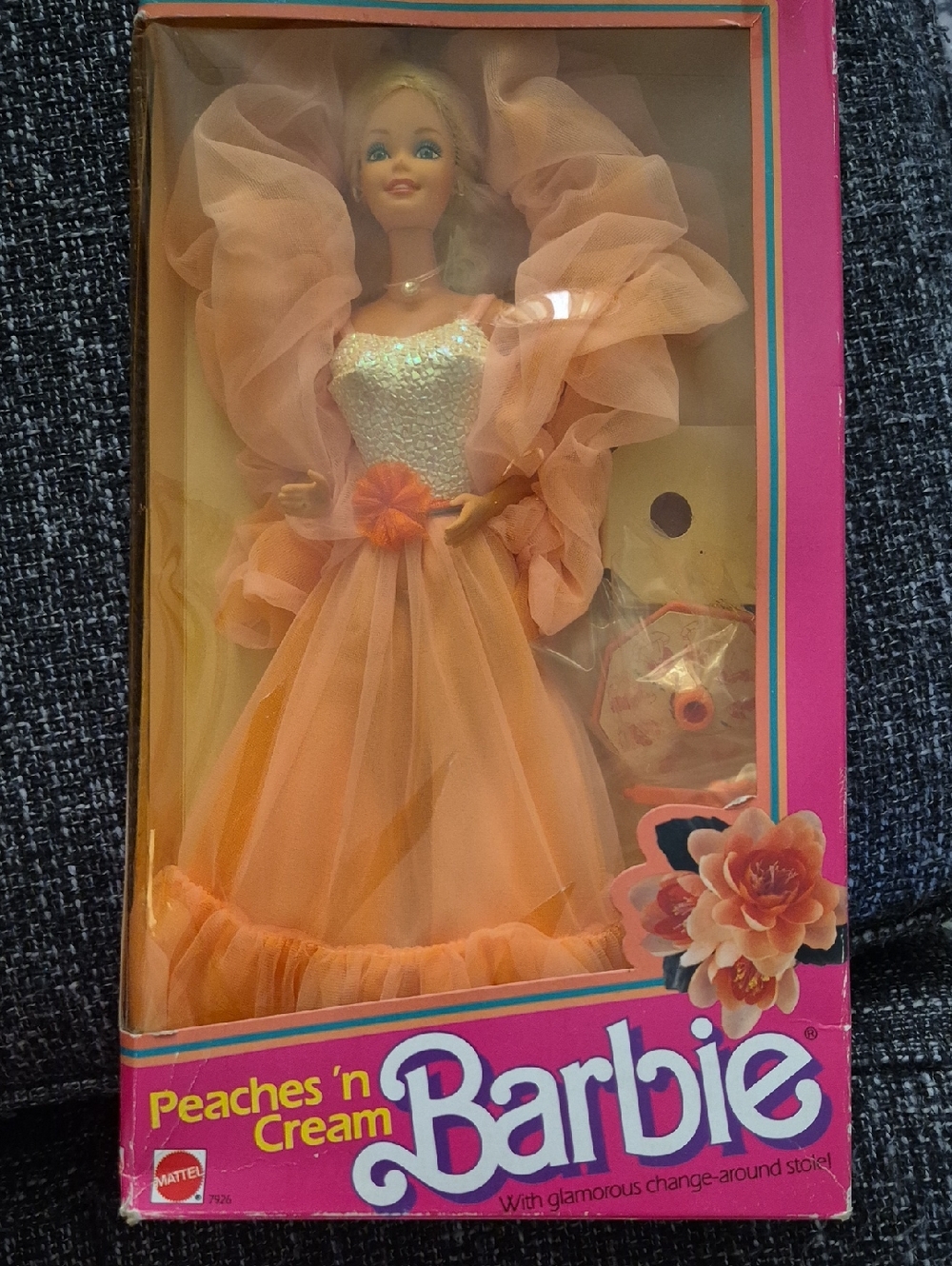 Barbie Peach & Cream Ball Gown by Barbie - Peach and Pink